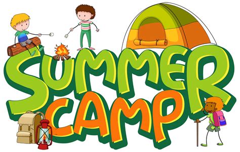 Image Result For Black And White Clipart Children's - Summer Camp 2017 - Png Download. 2032*1008. 0.